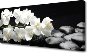Obraz na płótnie Kwiat Lotosu i Kamienie Spa