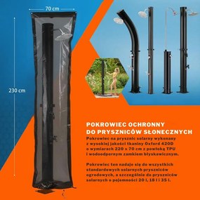 Prysznic solarny KARIBIK, 35l, czarna Jurhan