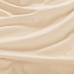 4Home prześcieradło jersey Lycra beżowy, 90 x 200 cm