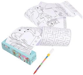 Podróżny zestaw kolorowanek i rebusów dla dzieci Rex London Forest