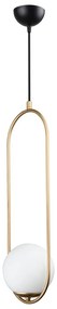 Lampa wisząca w kolorze złota Squid Lighting Arch, wys. 146 cm
