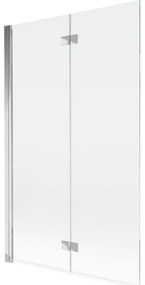 Mexen Mist parawan nawannowy 2-skrzydłowy lewy 110 x 150 cm, transparent, chrom - 8A9-110-002-01-00-L