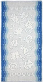 Ręcznik kąpielowy Greno Flora Ocean 70x140 niebieski GRENO