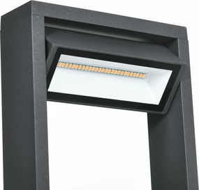 Outsunny Lampa Ogrodowa LED Regulowana Wodoodporna IP65 Oświetlenie Drogowe | Aosom PL