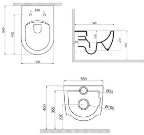 Miska WC wisząca rimless różowa LERA pink z deską wolnoopadającą typu Slim