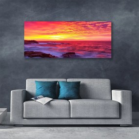 Zdjęcie na płótnie Abstrakcyjny Zachód Słońca