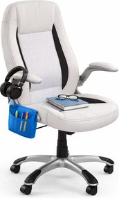 Biały biurowy fotel obrotowy P3-P54