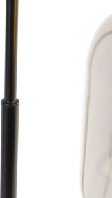 Inteligentna lampa stołowa czarna ze złotem i dymionym szkłem, w tym Wi-Fi A60 - Zuzanna