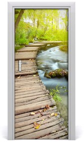 Naklejka fototapeta na drzwi Ścieżka w lesie