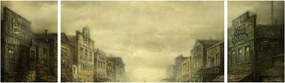 Obraz westernowego miasteczka (170x50 cm)