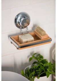 Mydelniczka bambusowa z przyssawkami Compactor Spa