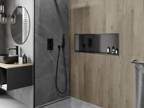Mexen X-Wall-R półka wnękowa z kołnierzem 90 x 30 cm, gun gray szczotkowany - 19E0903010