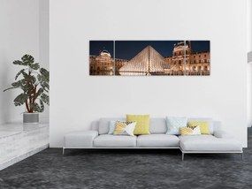 Obraz - Luwr w nocy (170x50 cm)