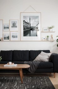 Dywan nowoczesny Alma Pasy ciemne szare 160 cm x 220 cm