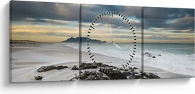 Obraz - Robben Island (z zegarem) (90x30 cm)