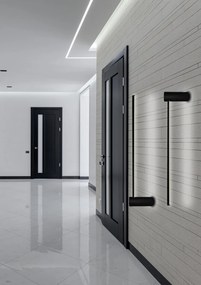 Ścienny kinkiet czarny LED Linea No.1 W2 60 cm 3K 10W