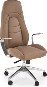 Ciemno-beżowy fotel gabinetowy Darwin Halmar