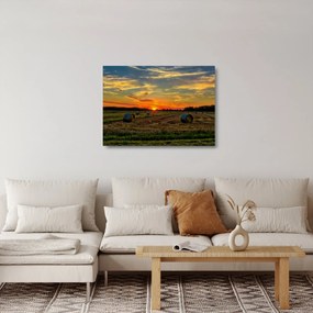 Obraz na szkle - Wiejskie bale (70x50 cm)