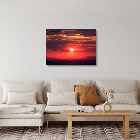 Obraz na szkle - kolorowe słońce (70x50 cm)