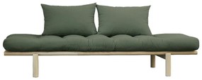 Sofa z zielonym obiciem Karup Design Pace Natural/Olive Green