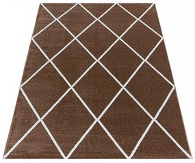 Dywan nowoczesny Rio romby ceglany 120 cm x 170 cm