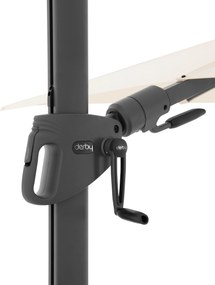 DERBY DX 210 x 210 cm – parasol ogrodowy z boczną nogą - Towar z drobną wadą (S286)