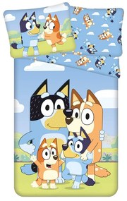 Bawełniana pościel dziecięca jednoosobowa 140x200 cm Bluey – Jerry Fabrics