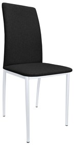 Krzesło tapicerowane ALAN stelaż biały Sawana 14