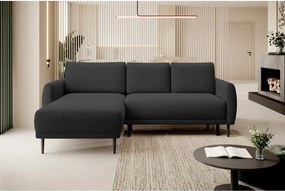 Narożnik BONO z funkcją spania Drewniane nóżki Eleganckie podłokietniki Głębokie siedzisko Lewa strona Barrel 99