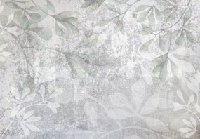 Fototapeta - Liście na ścianie (196x136 cm)