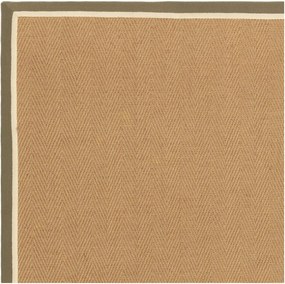 Dywan z juty dwustronny/tkany ręcznie w kolorze khaki/w naturalnym kolorze 240x340 cm Bordo Herringbone Khaki – Asiatic Carpets