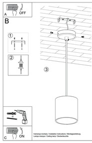 Biała lampa wisząca Nice Lamps Roda