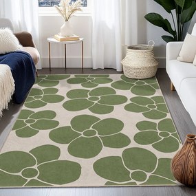 Zielony dywan odpowiedni do prania 60x100 cm Green Meadow – Mila Home