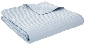 Niebieska narzuta pikowana 230x220 cm Quilted Lines – Bianca