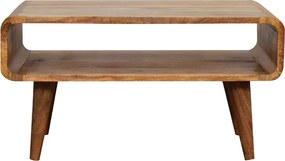 Otwarty mebel pod telewizor Artisan Furniture, wykończenie dębowe, 1 otwarta półka, jasnobrązowy