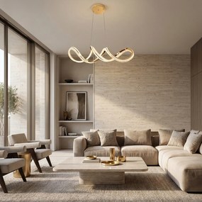 LAMPA SUFITOWA WISZĄCA G154-CP ZŁOTA