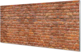 Szklany Panel Vintage Ściana z Cegieł