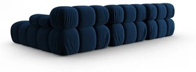 Niebieska aksamitna sofa 285 cm Bellis – Micadoni Home