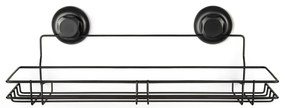 Czarna samoprzylepna półka kuchenna Compactor Bestlock Black Kitchen Shelf, 45,5x12 cm