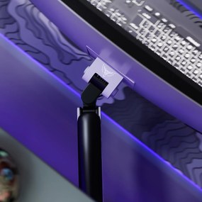 Uchwyt regulowany na monitor 49 cali LED RGB Diablo X-Arm, szaro-czarny