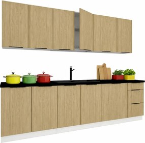 Zestaw mebli kuchennych dąb olejowany S1-E72
