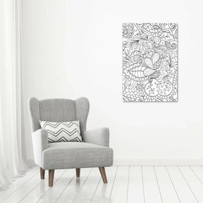 Foto obraz na płótnie pionowy Tło Zentangle