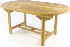 Stół owalny ogrodowy DIVERO - wysuwany - 170/230 cm