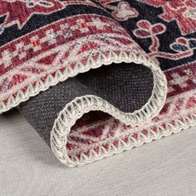 Bordowy dywan z mieszanki włókien z recyklingu odpowiedni do prania 120x170 cm Windsor – Flair Rugs
