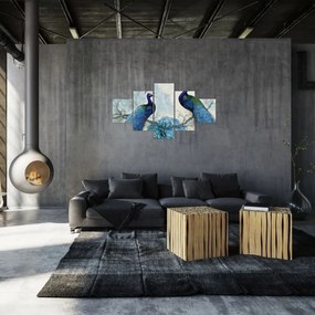 Obraz - Pawie tekstury (125x70 cm)