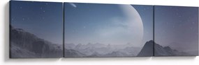 Obraz - Niebo nad skałami (170x50 cm)