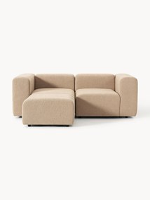 Sofa modułowa Bouclé z pufem Lena (3-osobowa)