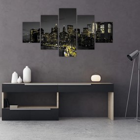 Obraz nocnej metropolii (125x70 cm)