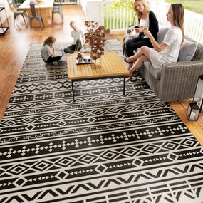 Outsunny Dywan Zewnętrzny Odporny na Warunki Pogodowe, w Stylu Boho, Na Balkon I Do Salonu