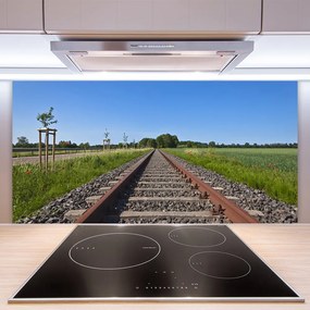 Szkło Ozdobne do Kuchni Zapomniane Tory Kolejowe